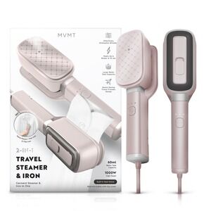 Portable Steamer Iron Handheld‎ Rose Gold Pink Corded Travel Garment Clothing